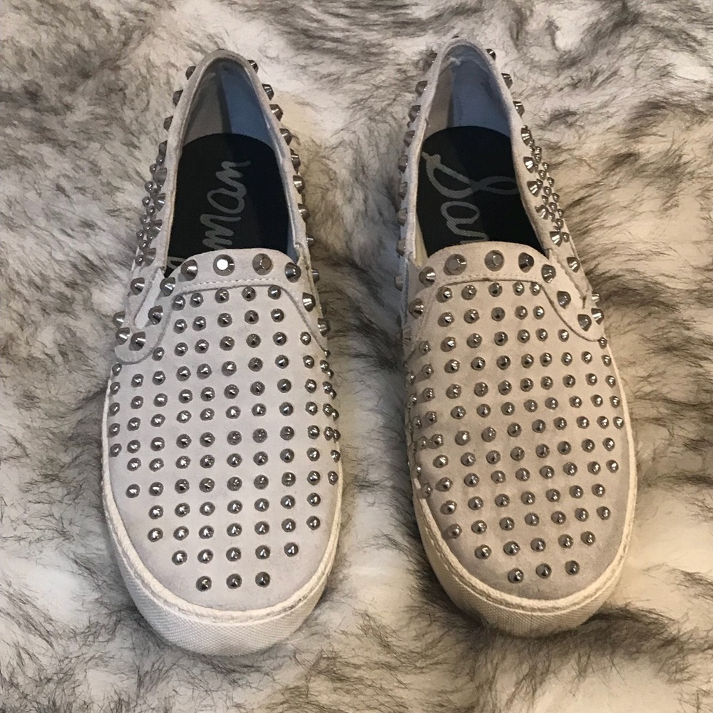 Sam Edelman worn studded sneakers